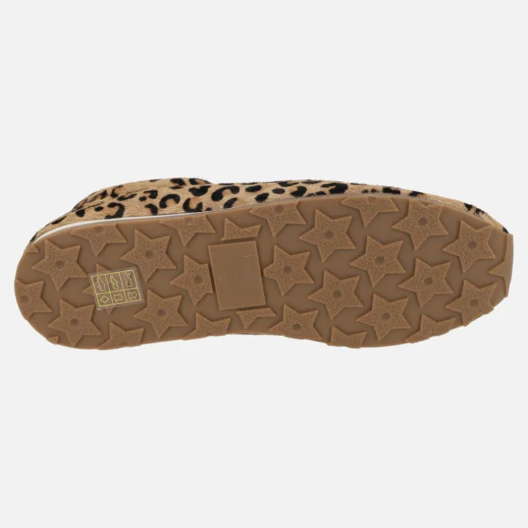 Zapatillas deportivas en piel animal print leopardo SO5508-P