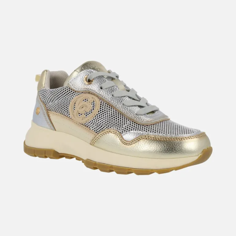 Zapatillas deportivas en combinado de piel y rejilla Carmela