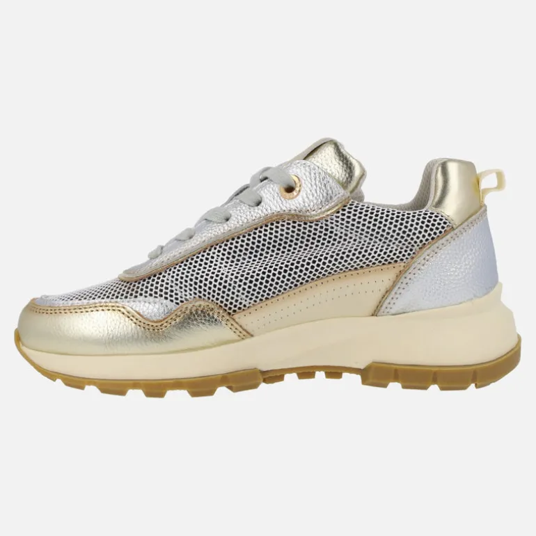 Zapatillas deportivas en combinado de piel y rejilla Carmela