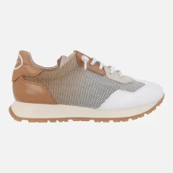 Zapatillas deportivas Kansas en combinado blanco y cuero