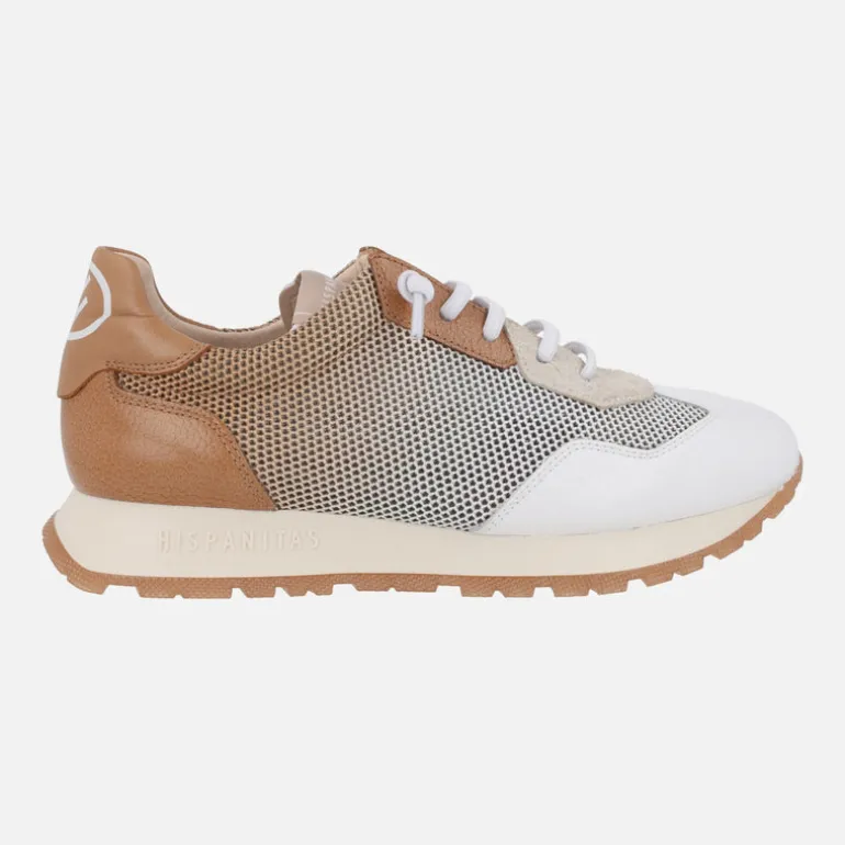 Zapatillas deportivas Kansas en combinado blanco y cuero