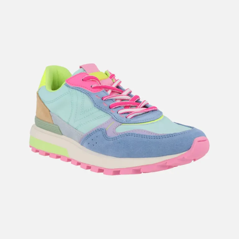 Zapatillas deportivas Luna en nylon y serraje multicolor