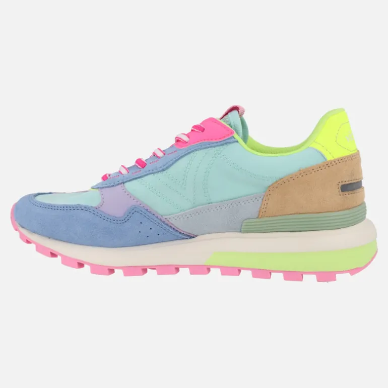 Zapatillas deportivas Luna en nylon y serraje multicolor
