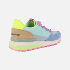 Zapatillas deportivas Luna en nylon y serraje multicolor