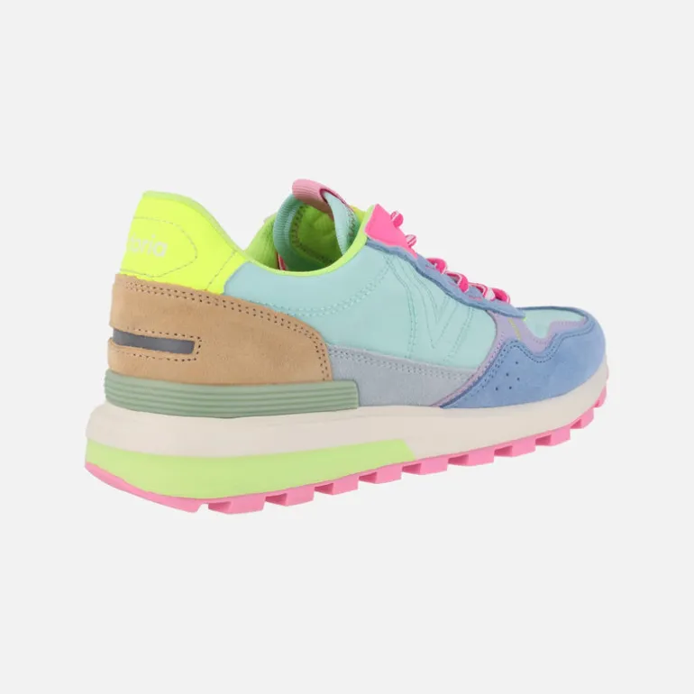 Zapatillas deportivas Luna en nylon y serraje multicolor