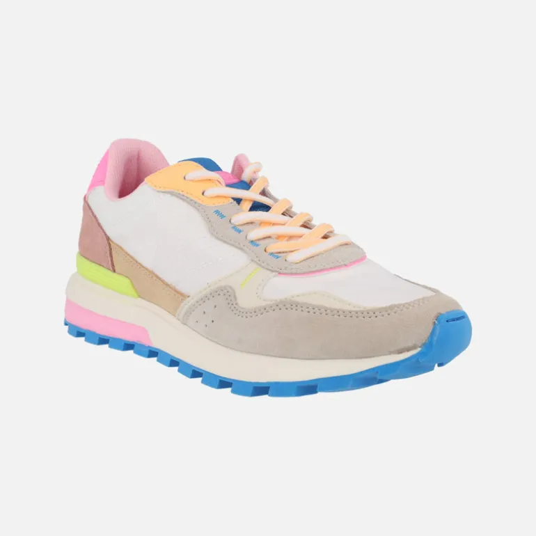 Zapatillas deportivas Luna en nylon y serraje multicolor
