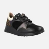 Zapatillas deportivas multimaterial con talon en leopardo Flash