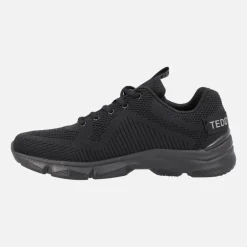 Zapatillas deportivas negras con cordones para hombre