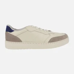 Zapatillas deportivas para hombre Esla en piel beige