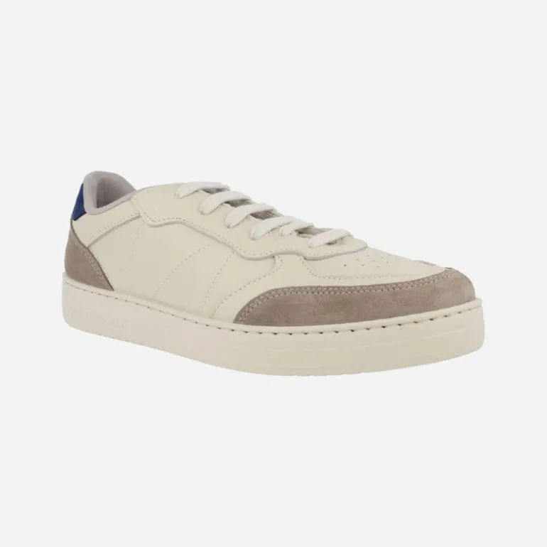 Zapatillas deportivas para hombre Esla en piel beige