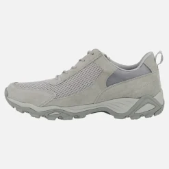 Zapatillas deportivas para mujer en piel y rejilla con cremallera
