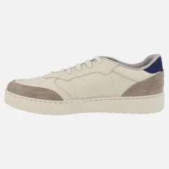 Zapatillas deportivas para hombre Esla en piel beige