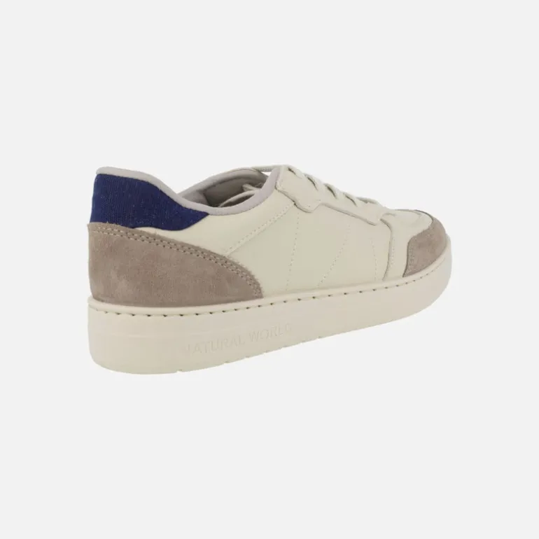 Zapatillas deportivas para hombre Esla en piel beige