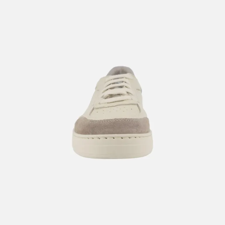 Zapatillas deportivas para hombre Esla en piel beige