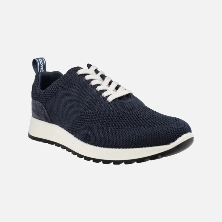 Zapatillas deportivas para hombre en tejido con cordones