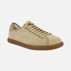 Zapatillas deportivas Pelotas Soller en nobuck beige con picados