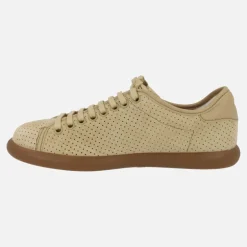 Zapatillas deportivas Pelotas Soller en nobuck beige con picados