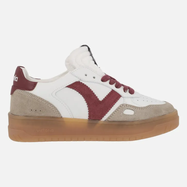 Zapatillas deportivas Seul Piel y serraje en rojo