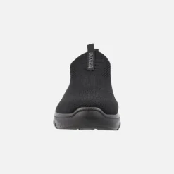 Zapatillas deportivas sin cordones estilo calcetín en tejido negro