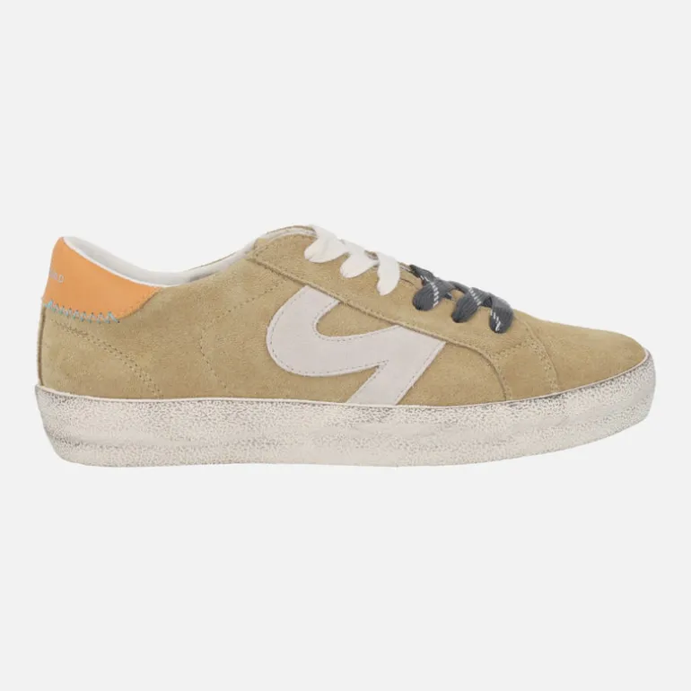 Zapatillas deportivas Symbol en piel serraje con cordones intercambiables