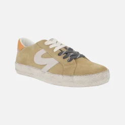 Zapatillas deportivas Symbol en piel serraje con cordones intercambiables
