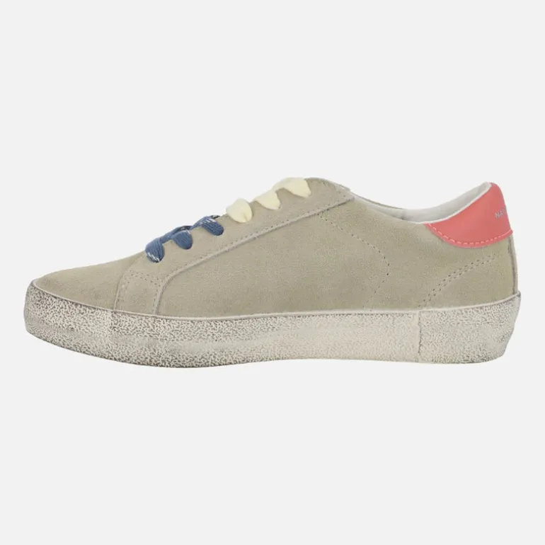 Zapatillas deportivas Symbol en piel serraje con cordones intercambiables