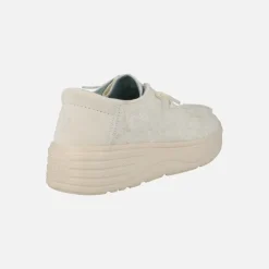 Zapatillas en tejido bordado con cordones elásticos Bloom