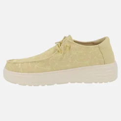 Zapatillas en tejido bordado con cordones elásticos Bloom