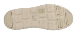 Zapatillas en tejido gris con talonera azul para hombre