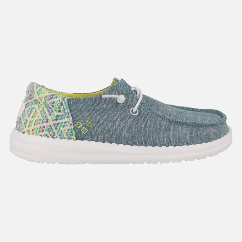 Zapatillas Hey Dude Wendy Funk surf baja con talón bordado