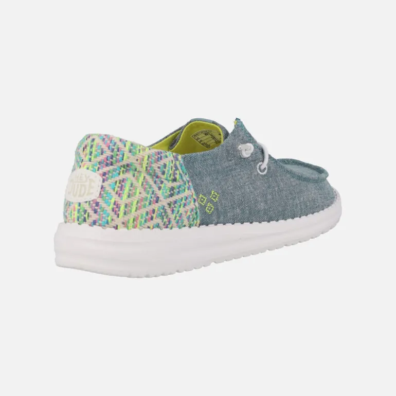 Zapatillas Hey Dude Wendy Funk surf baja con talón bordado