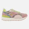Zapatillas multi material en piel y rejilla Cavendish