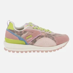 Zapatillas multi material en piel y rejilla Cavendish