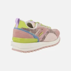 Zapatillas multi material en piel y rejilla Cavendish