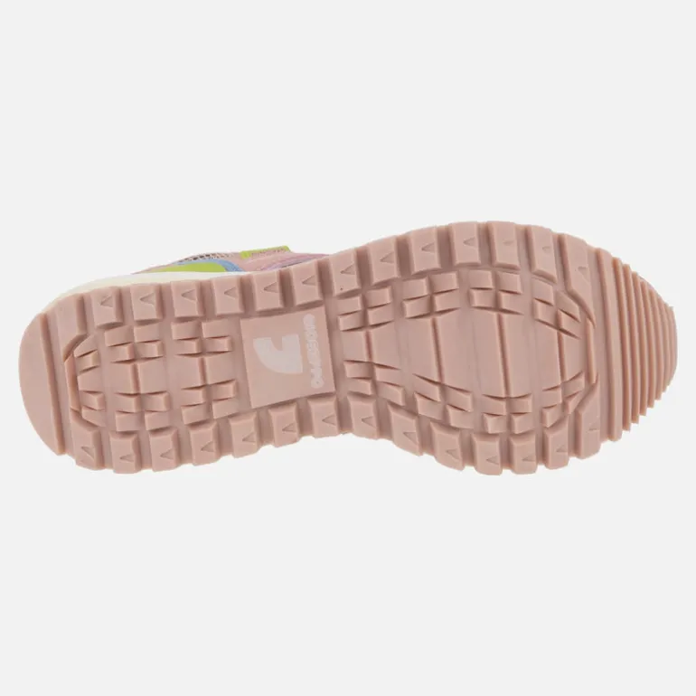 Zapatillas multi material en piel y rejilla Cavendish