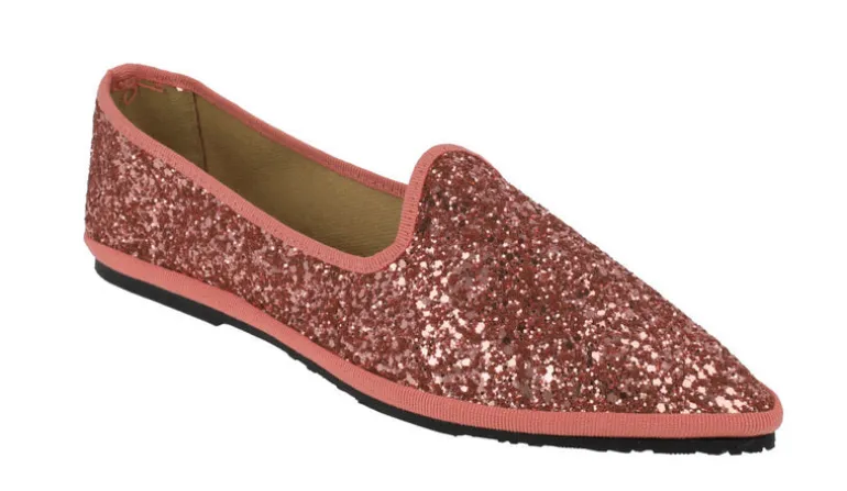 Zapatillas Venezianas Greta de glitter para mujer