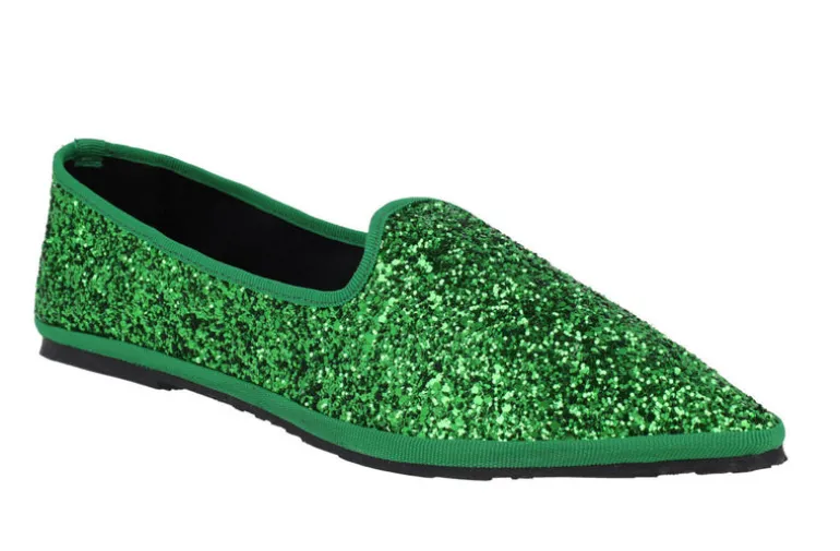 Zapatillas Venezianas Greta de glitter para mujer
