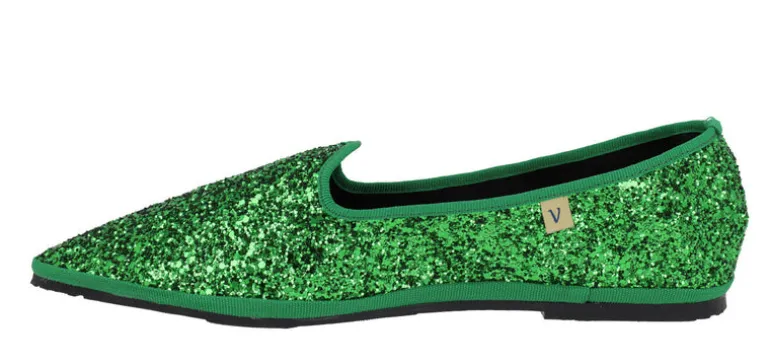 Zapatillas Venezianas Greta de glitter para mujer