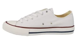 Zapatillas Victoria Tribu Basket lona blancas
