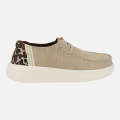 Zapatillas Wendy Rise Animal de lona con talón en animal print