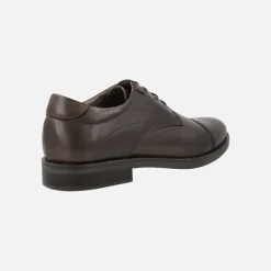 Zapatos blucher de piel con puntera recta
