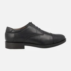Zapatos blucher de piel con puntera recta