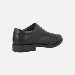 Zapatos blucher de piel con puntera recta