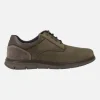Zapatos casual con cordones para hombre en combinado multimaterial