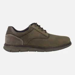 Zapatos casual con cordones para hombre en combinado multimaterial