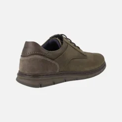 Zapatos casual con cordones para hombre en combinado multimaterial