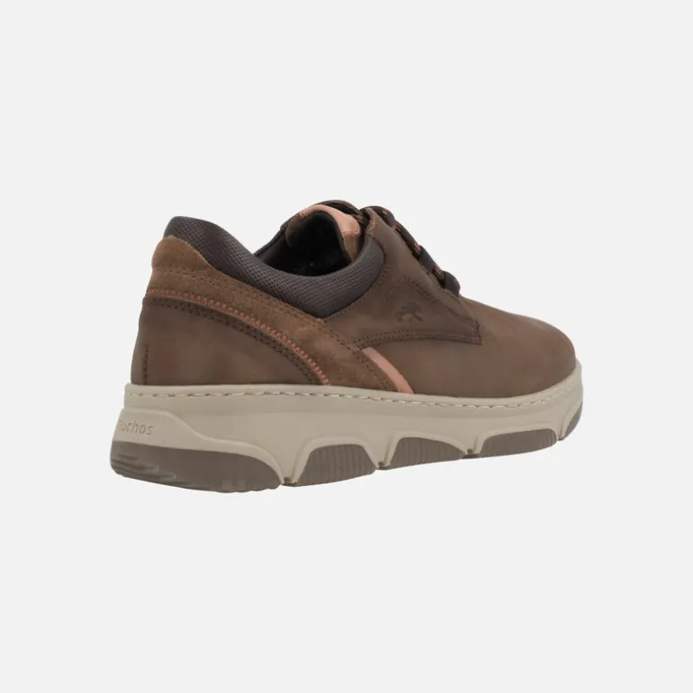 Zapatos casual con cordones en nobuck marrón BONNY F1345