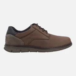 Zapatos casual con cordones para hombre en combinado multimaterial