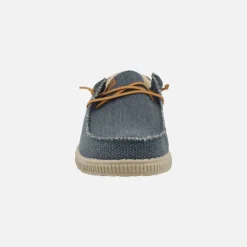 Zapatos casual estilo wallabi en tejido con cordones elásticos