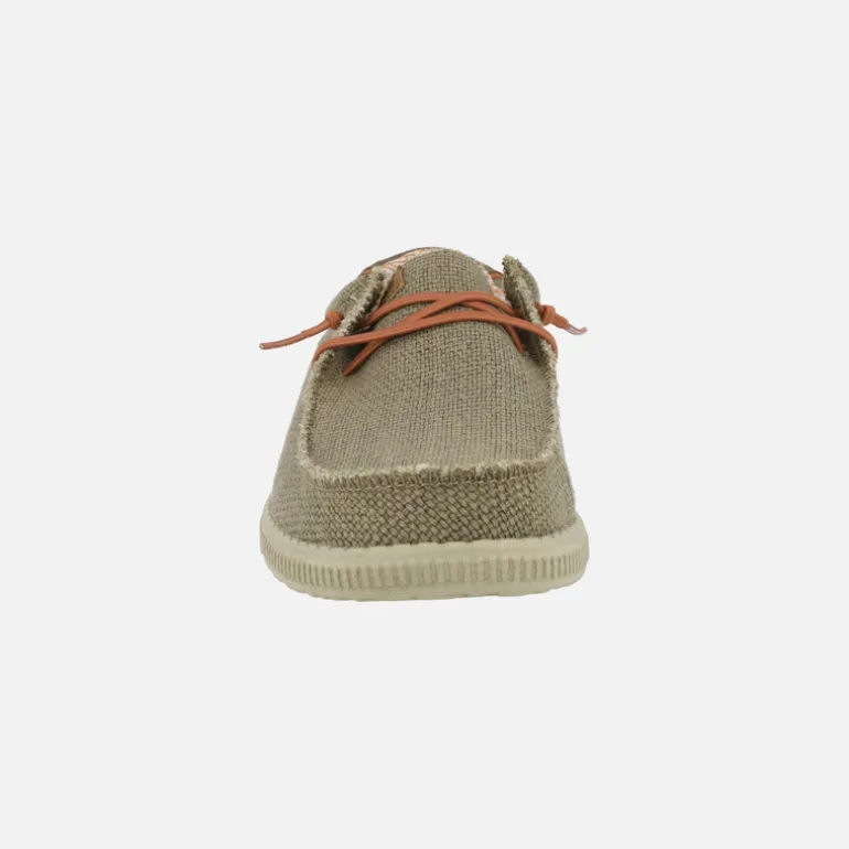 Zapatos casual estilo wallabi en tejido con cordones elásticos